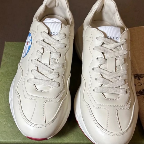 SOLD!!- GUCCI X DORAEMON RHYTON SNEAKER - IVORY-SIZE 36(6)- NEW WITH BOX - Picture 14 of 14